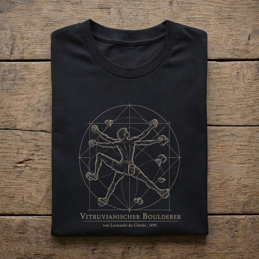 Vitruvianischer Boulderer