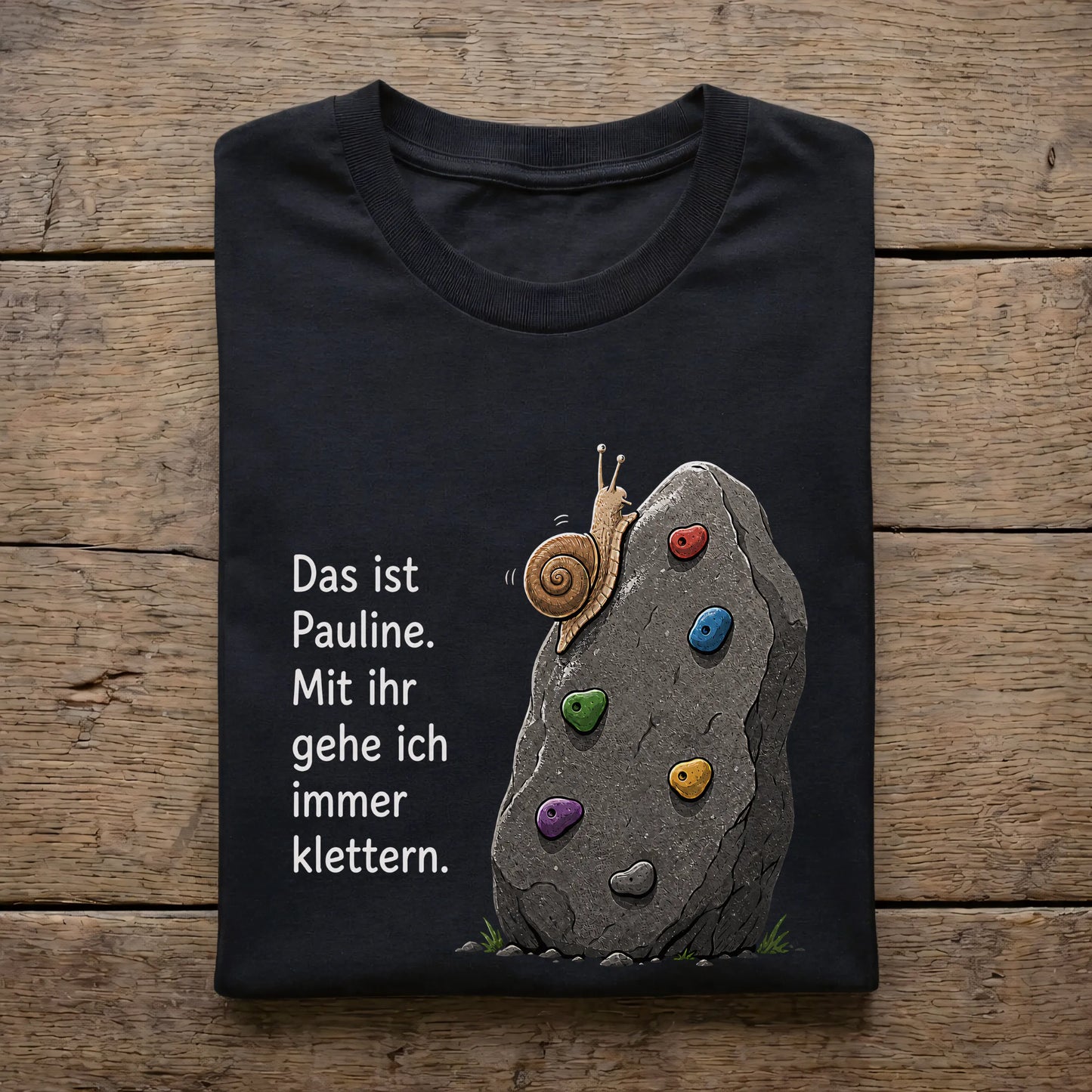 Das ist Pauline. Mit ihr gehe ich immer klettern.