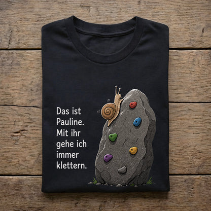 Das ist Pauline. Mit ihr gehe ich immer klettern.