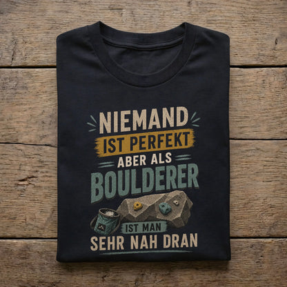 Niemand ist perfekt, aber als Boulderer ist man sehr nah dran.
