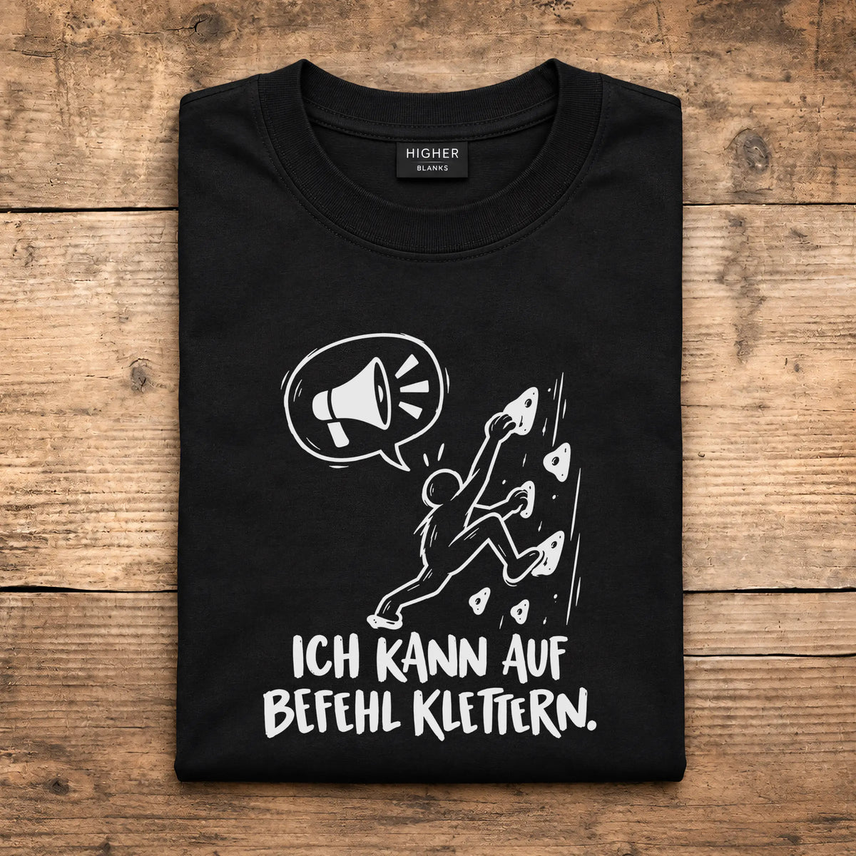Ich kann auf Befehl Klettern.