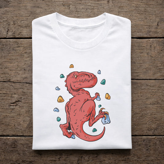 Dinosaurier beim Bouldern