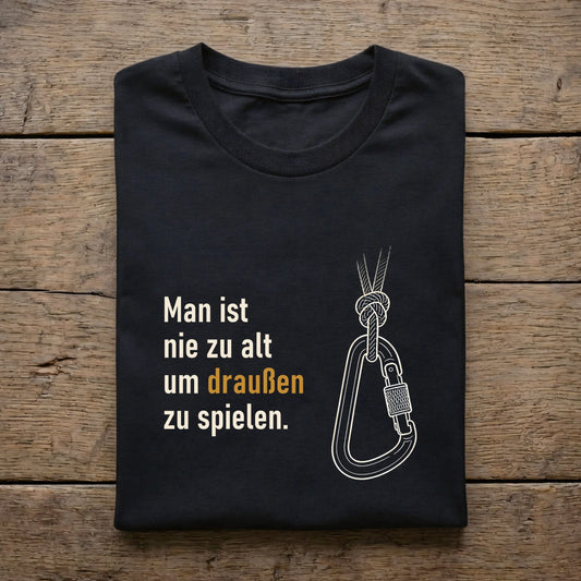 Man ist nie zu alt um draußen zu spielen