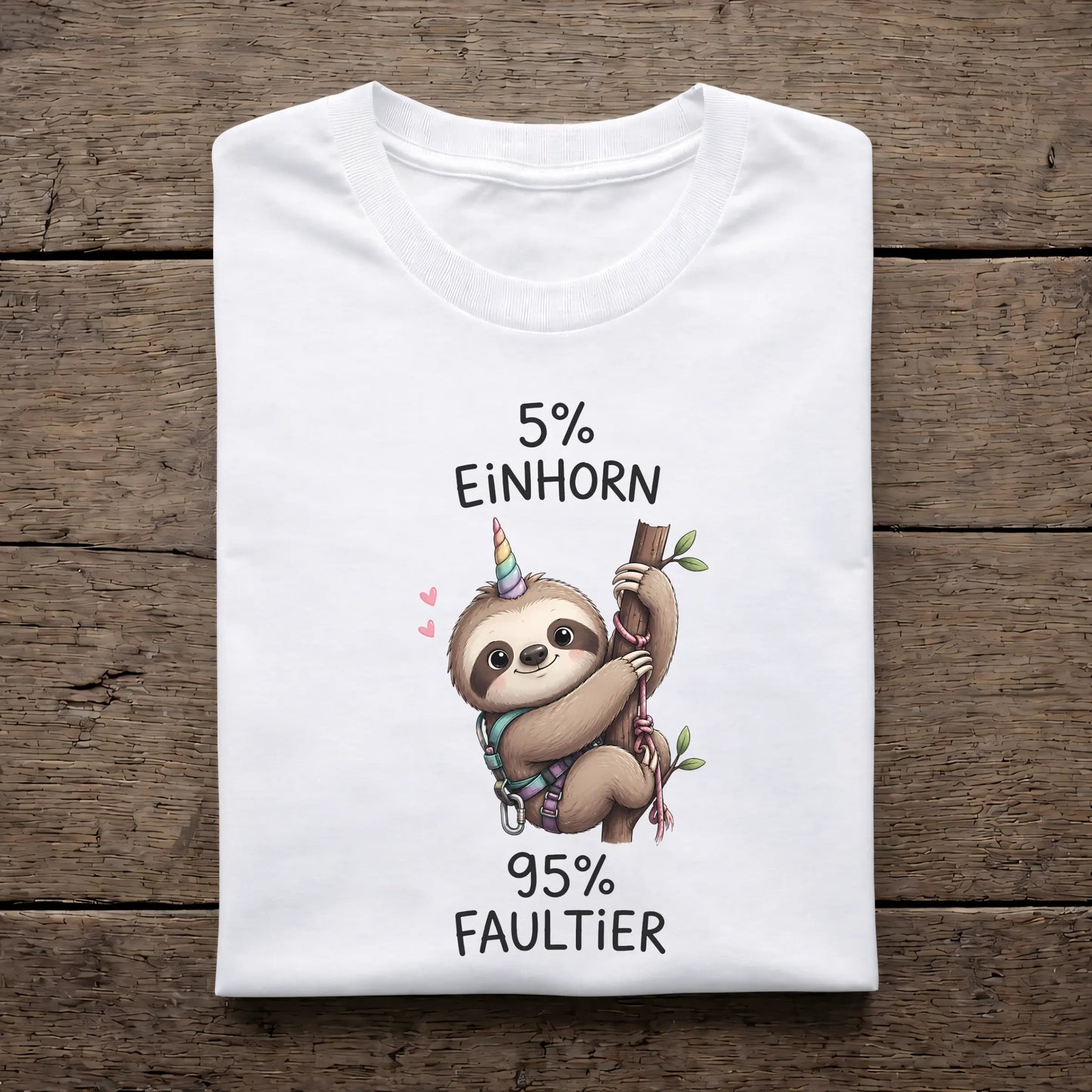 5% Einhorn 95% Faultier