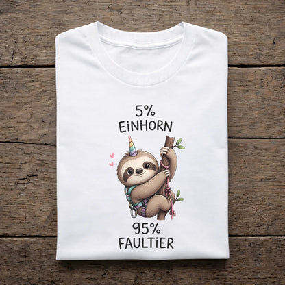 5% Einhorn 95% Faultier