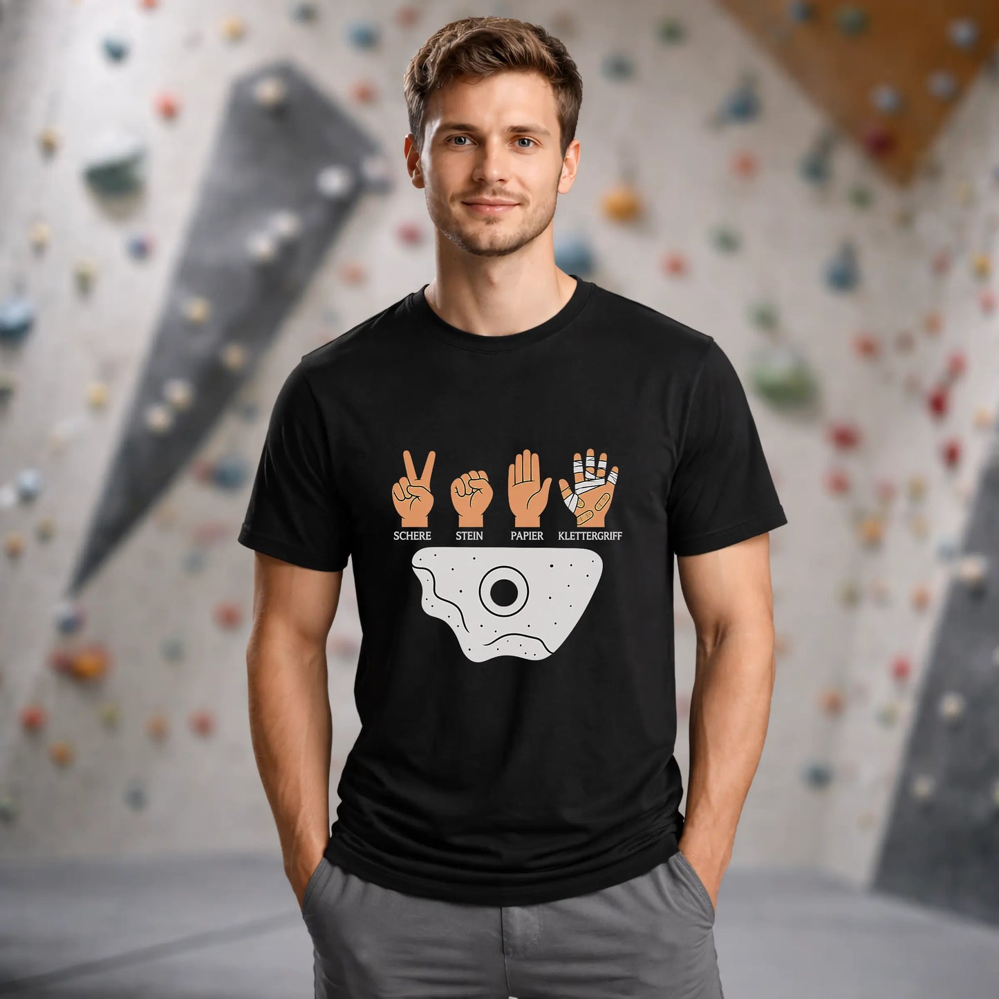 Schere Stein Papier Klettergriff
